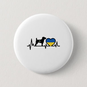 Famous Ukrainian Dog Patron Heatr Puls Ukrainian F 2 Inch Round Button