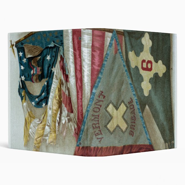 Famous Union Battle Flags - Plate 1 - Binder (Background)