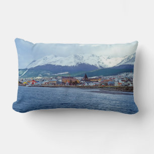 Famous Ushuaia - Tierra del Fuego, Argentina Lumbar Pillow