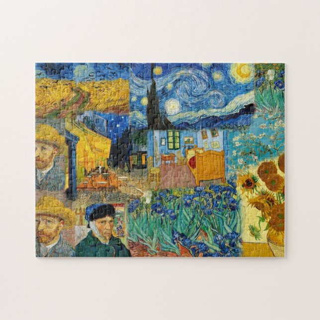 Famous Van Gogh Masterpiece Collage Jigsaw Puzzle (Horizontal)