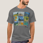 Famous Van Gogh Paintings Sunflowers Starry Night  T-Shirt<br><div class="desc">Famous Van Gogh Paintings Sunflowers Starry Night  .</div>