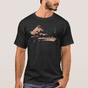 Famous Vintage Fine Art Mount Fuji Rising Beyond M T-Shirt