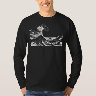 Famous Vintage Great Ocean Wave Hokusai Stylish De T-Shirt