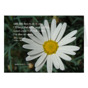 Famous Words: Daisy - White Daisy Card Series (3)