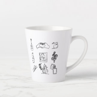 Fan Art Taylor Albums Ligne Dessin Latte Mug