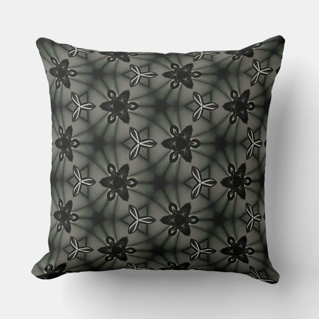 Fan Blades Design Floats over Light Reflections  Throw Pillow (Front)
