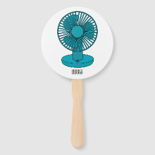 Fan cartoon illustration