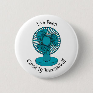 Fan cartoon illustration 2 inch round button