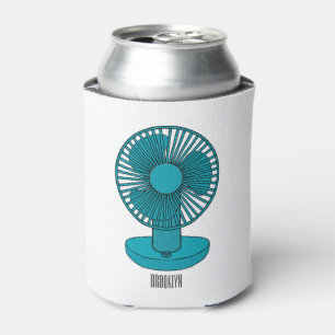 Fan cartoon illustration  can cooler
