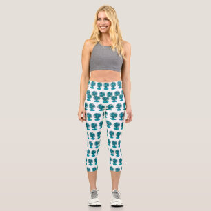 Fan cartoon illustration  capri leggings