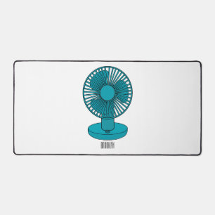 Fan cartoon illustration desk mat