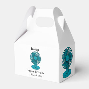 Fan cartoon illustration favor box