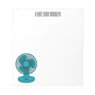 Fan cartoon illustration  notepad