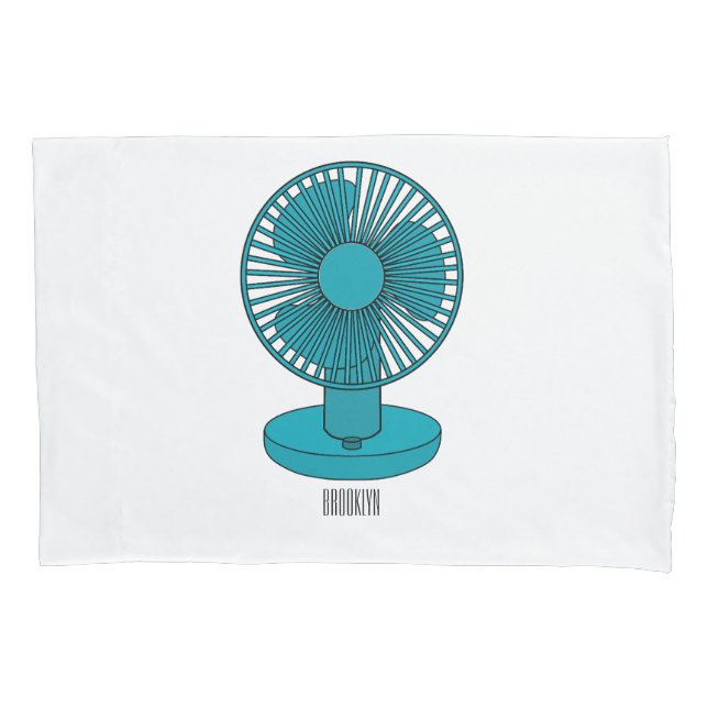 Fan cartoon illustration  pillowcase (Front)