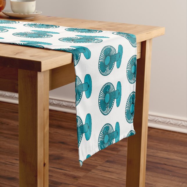 Fan cartoon illustration  short table runner (In Situ)