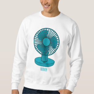 Fan cartoon illustration sweatshirt