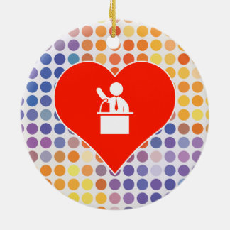 Fan Ceramic Ornament
