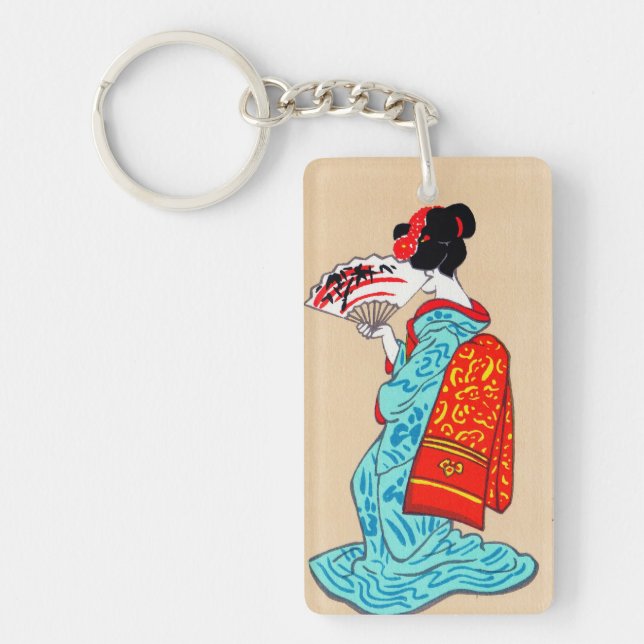 Fan classique japonaise fraîche de kimono de dame (Devant)