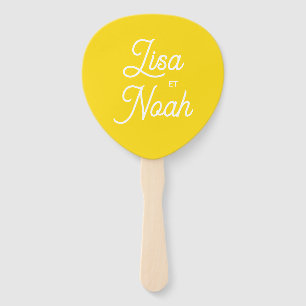 Fan Colorus wedding - Yellow Lemon