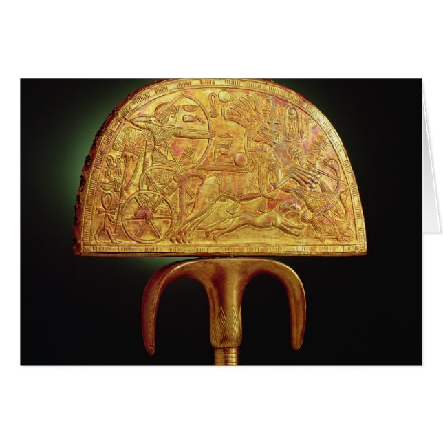fan d'Autruche-plume, de tombe de Tutankhamun (Devant horizontal)