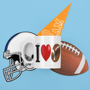 Fan de football demi-texte Café Mug