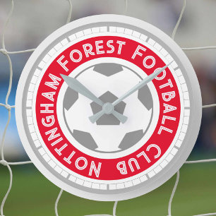 Fan de football ou soutien de football Horloge ron