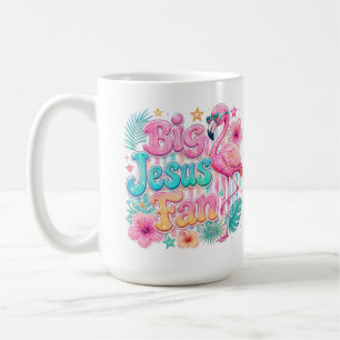 Fan de Jésus avec Tasse à Café Flamingo