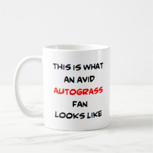 fan de l'autograss, mug à café passionné
