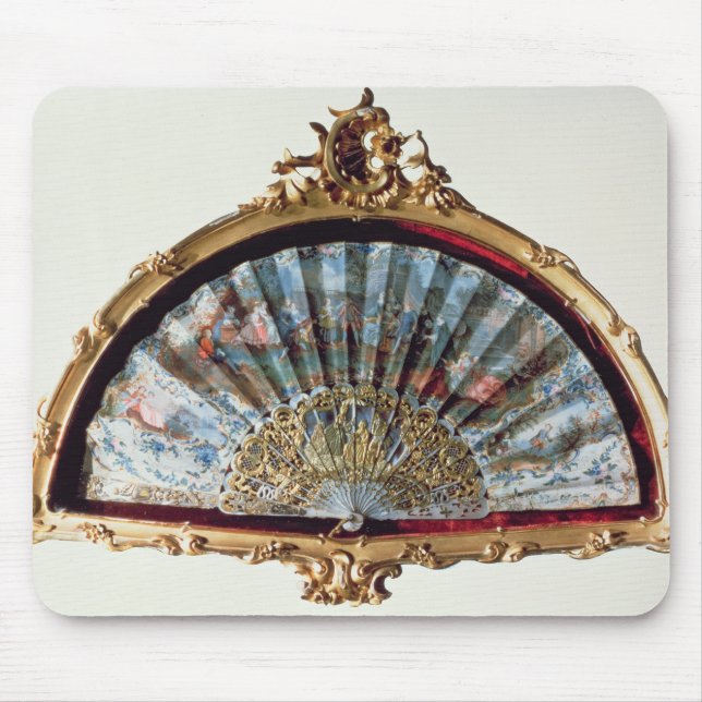 Fan, decorated with a scene of a fete mouse pad (Front)