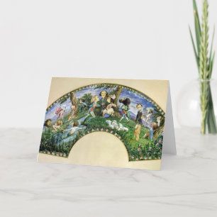 Fan depicting George Sand and her friends Card
