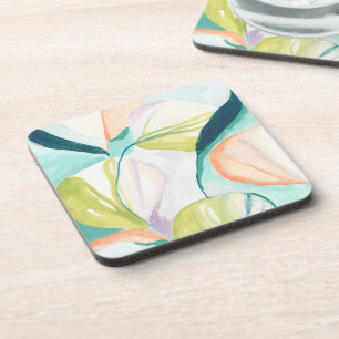 Fan Flowers IV Coaster