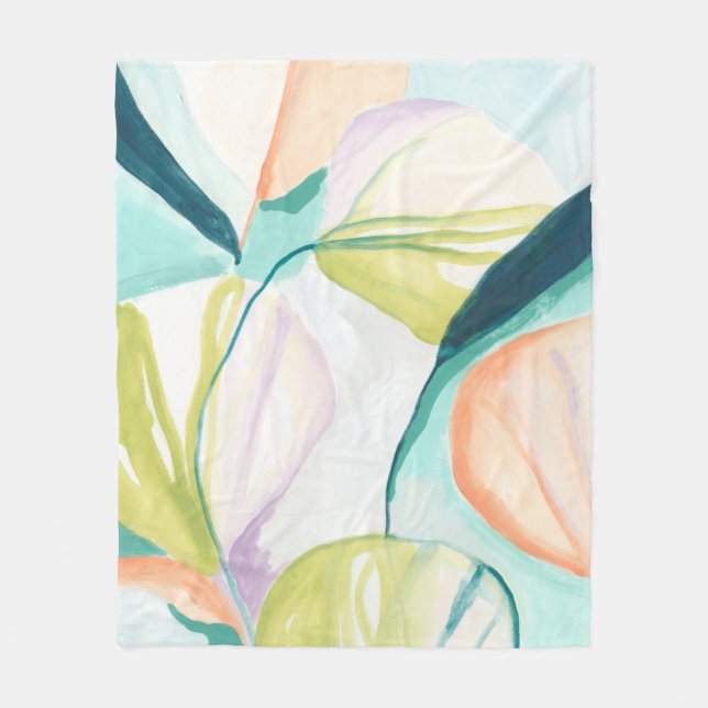 Fan Flowers IV Fleece Blanket (Front)