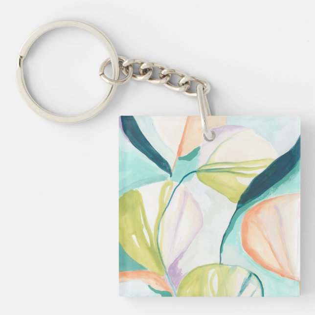 Fan Flowers IV Keychain (Front)