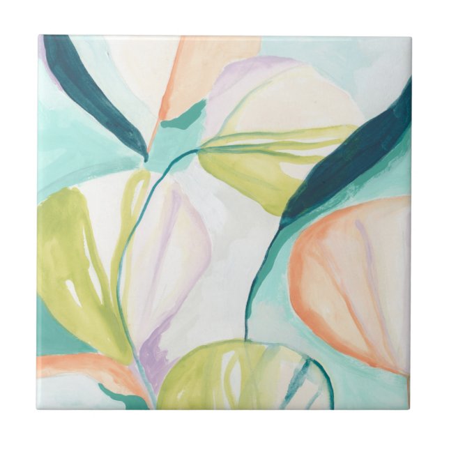 Fan Flowers IV Tile (Front)