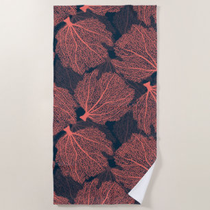 Fan living colral beach towel