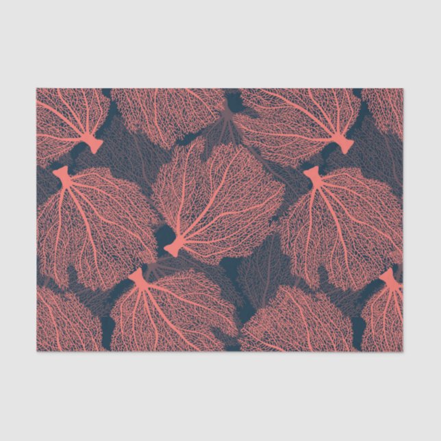 Fan living colral tissue paper (Front)