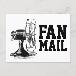 FAN MAIL Funny Postcard