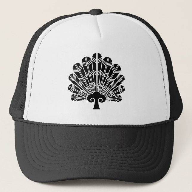 Fan of hawk feathers trucker hat (Front)