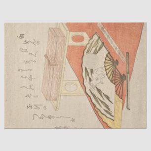 Fan Painting of Rabbit and Moon by Kubo Shunman Tissue Paper