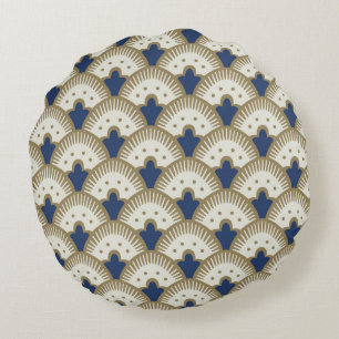 Fan Pattern Round Pillow