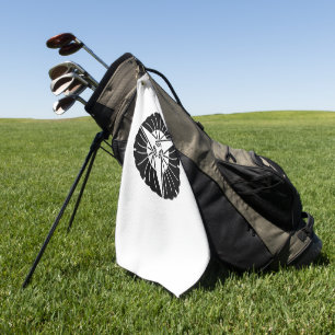 Fan-shaped three ginkgo leaves T-Shirt Golf Towel
