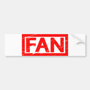 Fan Stamp Bumper Sticker