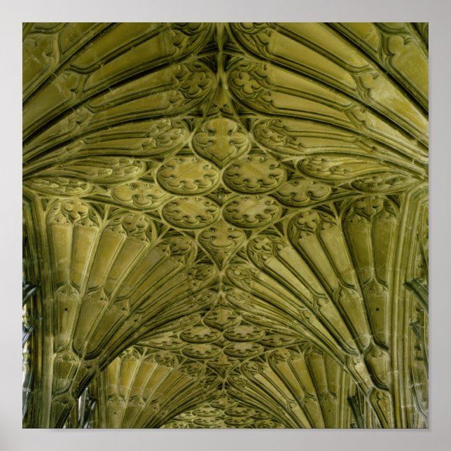 Fan vaulting in the cloister poster (Front)