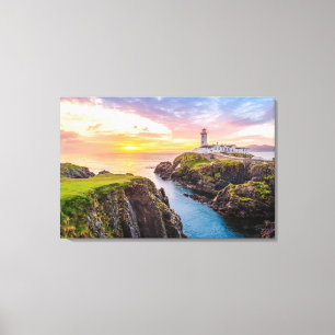Fanad Head Lighthouse Co.   Donegal Ireland Canvas Print
