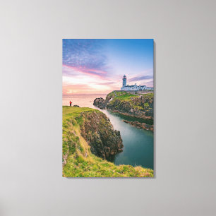 Fanad Head Lighthouse   Donegal, Ireland Canvas Print