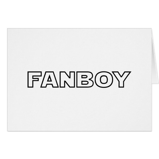 FANBOY CARD (Front Horizontal)