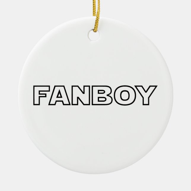 FANBOY CERAMIC ORNAMENT (Front)