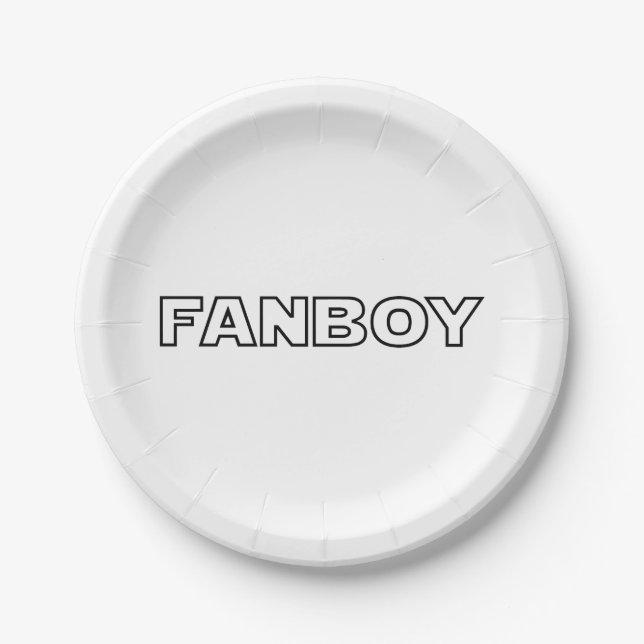 FANBOY PAPER PLATE (Front)