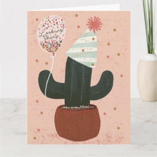 Fancactus Birthday Folded Greeting Card