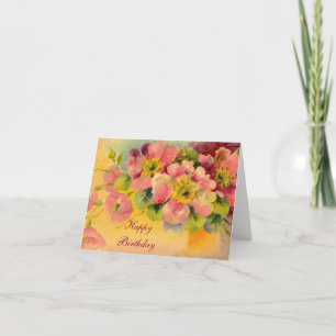Fanciful and Feminine Floral Notecards - Add Text